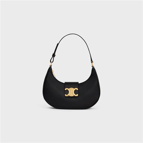 celine triomphe medium black